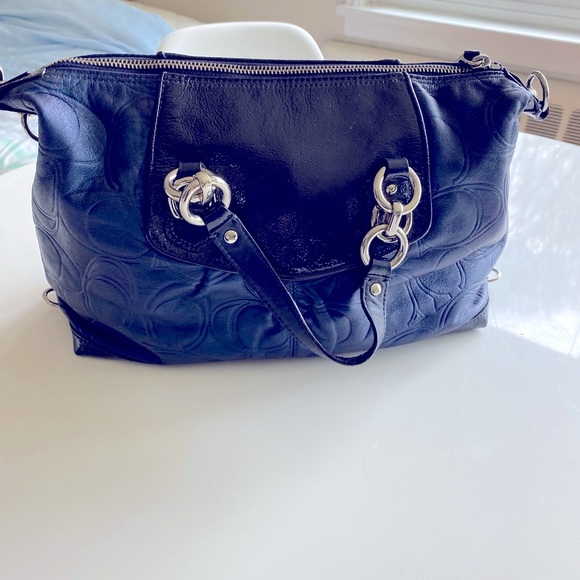 Coach Navy Bag (hand & shoulder) - Picture 4 of 6